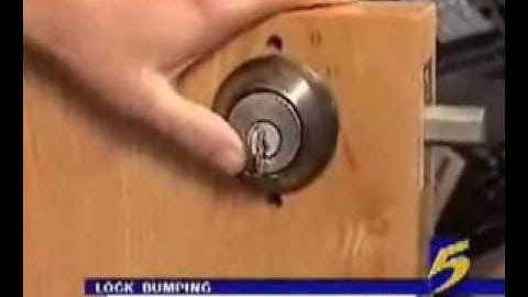 Lock Bumping   5 News Report   How to Pick a Lock failed conv