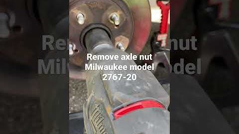 Remove axle nut