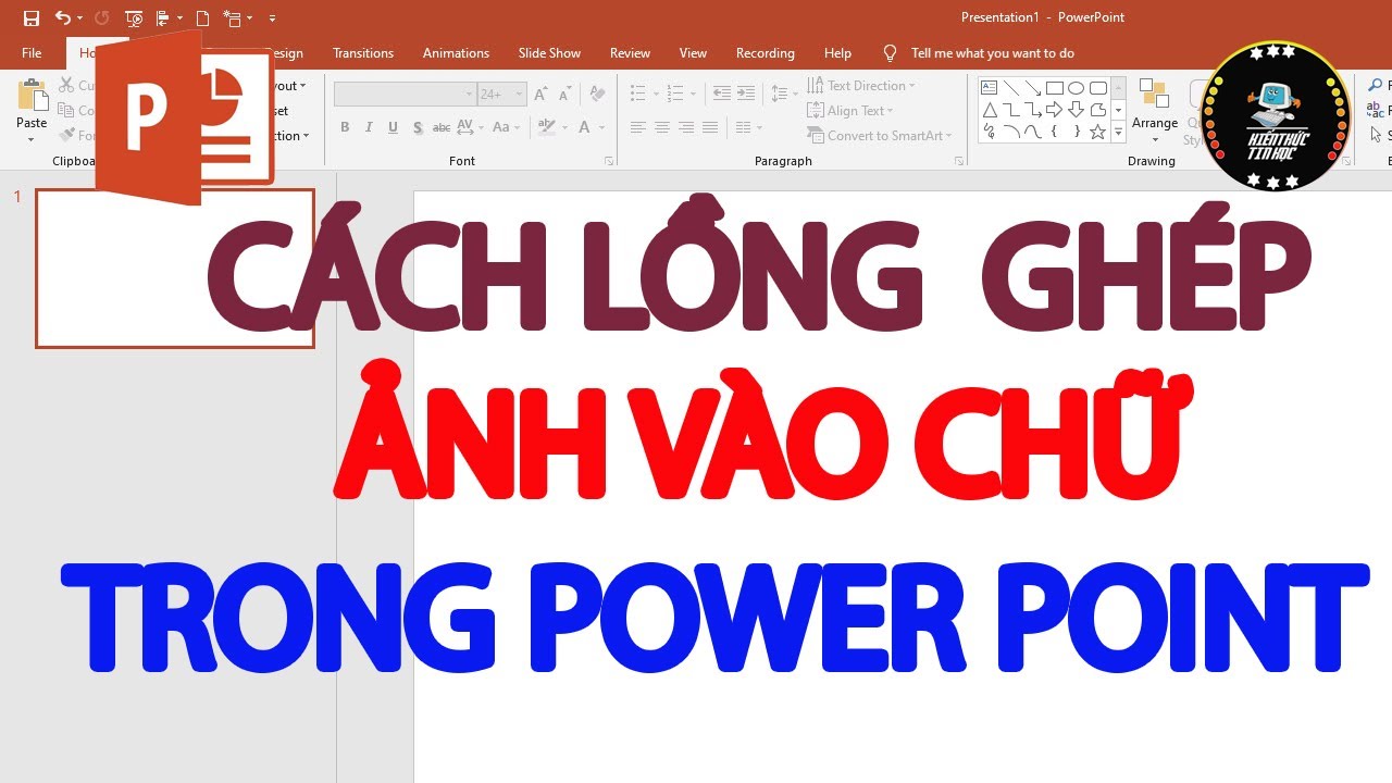 Cách Chèn Ảnh Vào Chữ Trong Powerpoint - Youtube