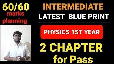 Physics 1st year WEIGHTAGE BLUE PRINT|#physics