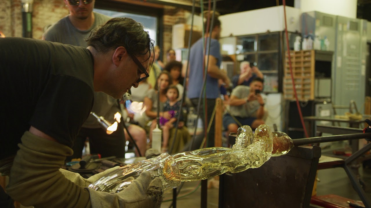 Jaime Guerrero Glass Sculpting Demonstration at Pittsburgh Glass Center