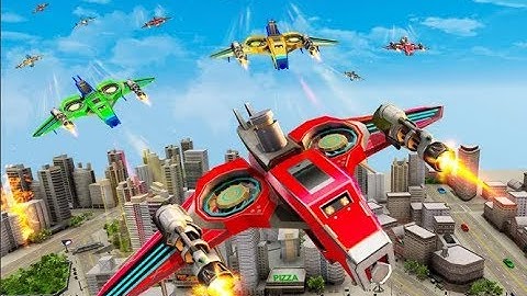 Amazing Drone Robot Car Part-2 | City Rescue Robot Transforming Android GamePlay