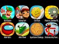 Bowmasters, Subway Surf, Coin Rush, Plants vs Zombies, Roller Ball 6, Hills of Steel, Squid Game