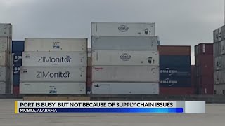 Mobile's Port is busy, but not because of supply chain issues
