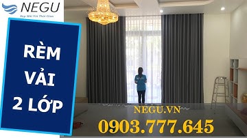 【NEGU】Rèm Vải 2 Lớp | ✅ Rèm Cầu Vồng Hàn Quốc | 0903.777.645  Biệt Thự Tiamo Bình Dương