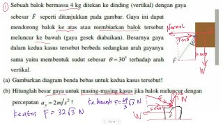 Menghitung A Balok Pada Dinding Dan Menggambar Diagram A Bebas Pada Balok