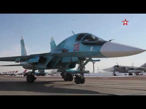 Video from the cockpit: Su-34 crews performed "Nesterov loop" and "horizontal barrel"