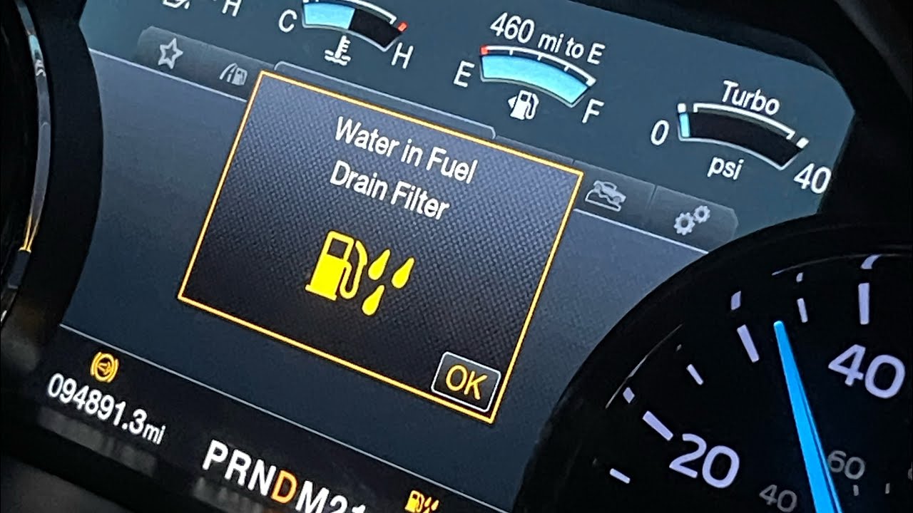 6.7 Powerstroke Water In Fuel Light Reset