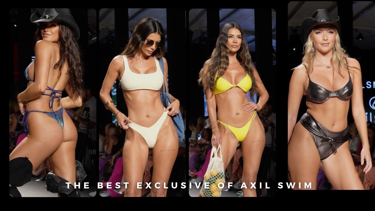 The Best Exclusive Axil Swim Fashion Show in Slow Motion 2024 | Miami Swim Week