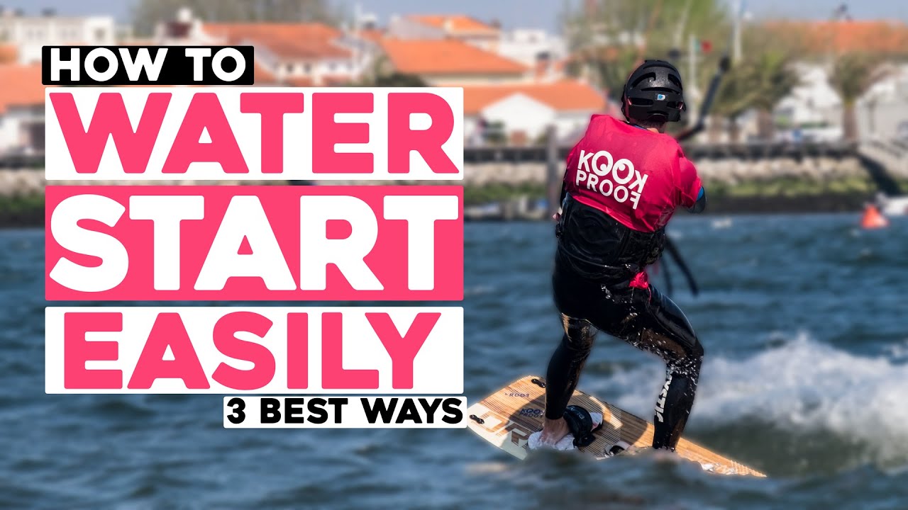 Kitesurfing Water Start 3 BEST ways to manage it easily Tutorial