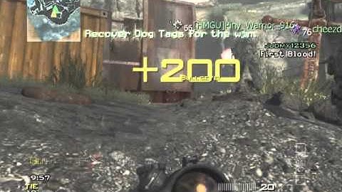 Mw3: Aground Spawn Throwing Knife Kill