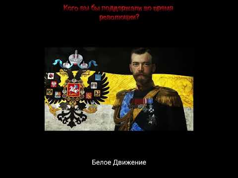 Кого вы поддержали во время гражданской войны в России?