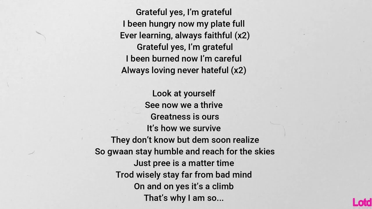 ⁣Jaz Elise  - Gratitude (lyrics)