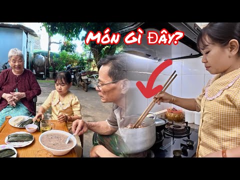 Buổi Sáng Bà Cháu Thưởng Thức Món Bánh Thanh Hoá & Chuẩn Bị Bữa Cơm Trưa || Vợ Chồng Bé Bỏng