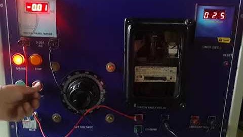 Learn Power System Online Free | Earth Fault Relay Electromechanical Type  Part 2