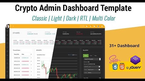ICO Admin Template Bootstrap Admin Dashboard with Light Theme