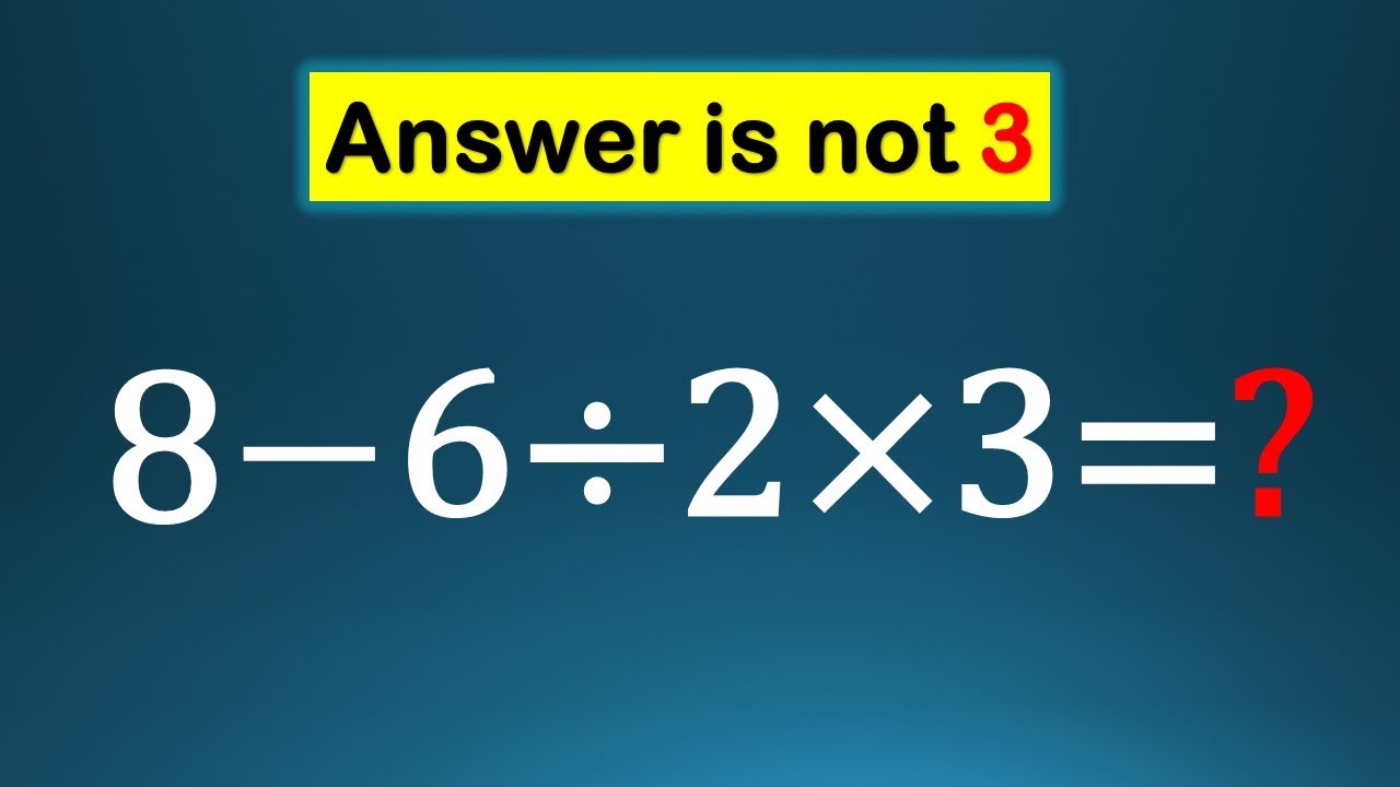 Most People Get This Wrong! | Math Challenge - YouTube