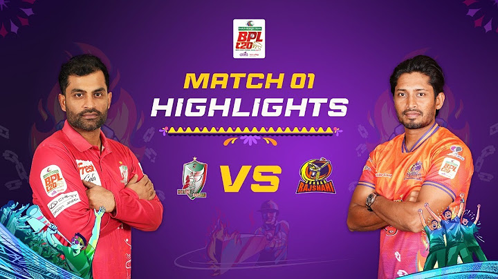 Match 01 | Highlights | Fortune Barishal vs Durbar Rajshahi