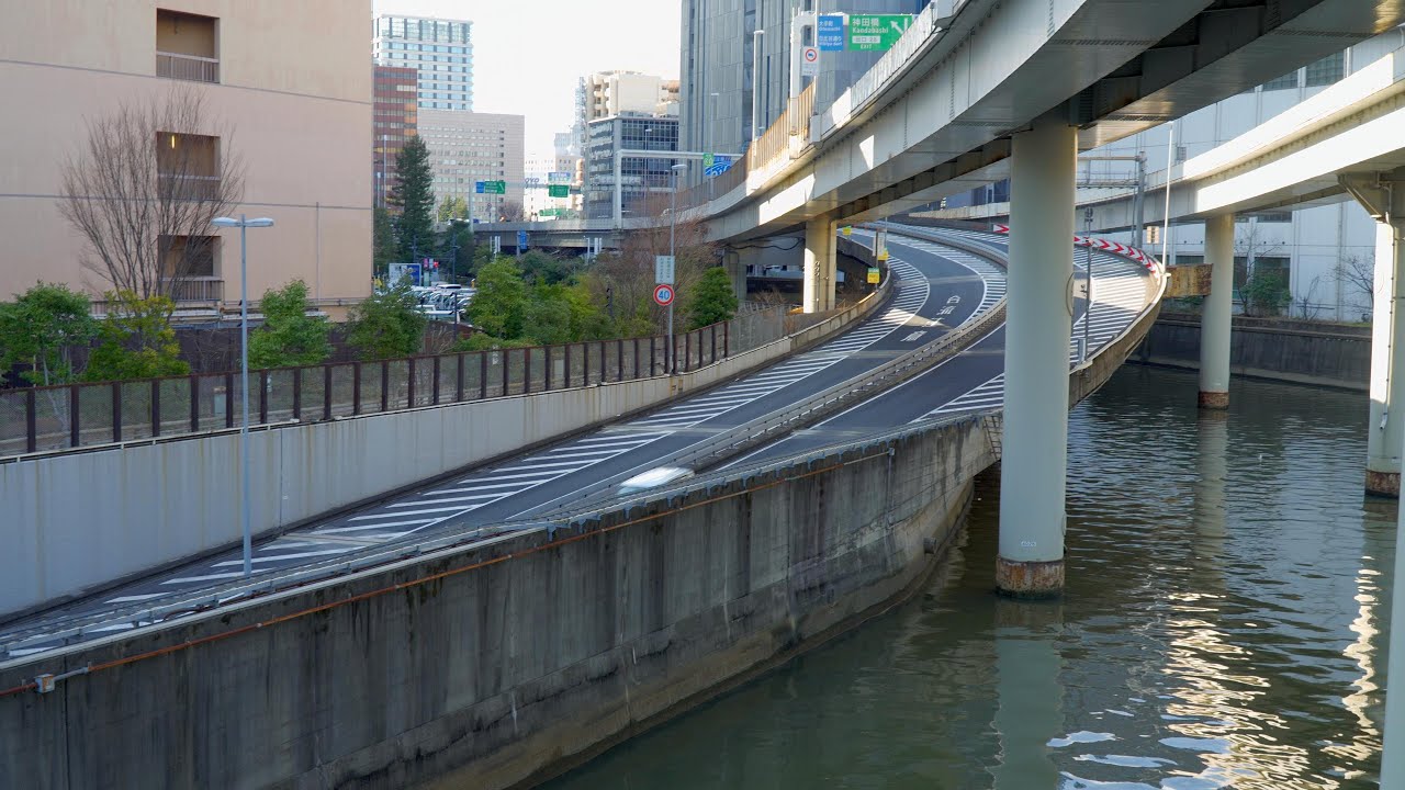 2025年4月5日(土)20時より10年間に渡って通行止めとなる首都高八重洲線(八重洲トンネル)・神田橋JCT~西銀座JCT - YouTube