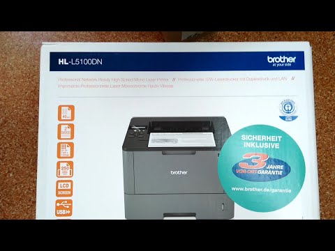 Printer Brother HL-L5100DN UNBOXING and TEST/ Drukarka