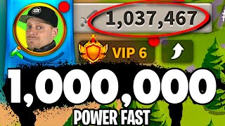 1 Million Power Fast as Free to Play in Rise of Kingdoms