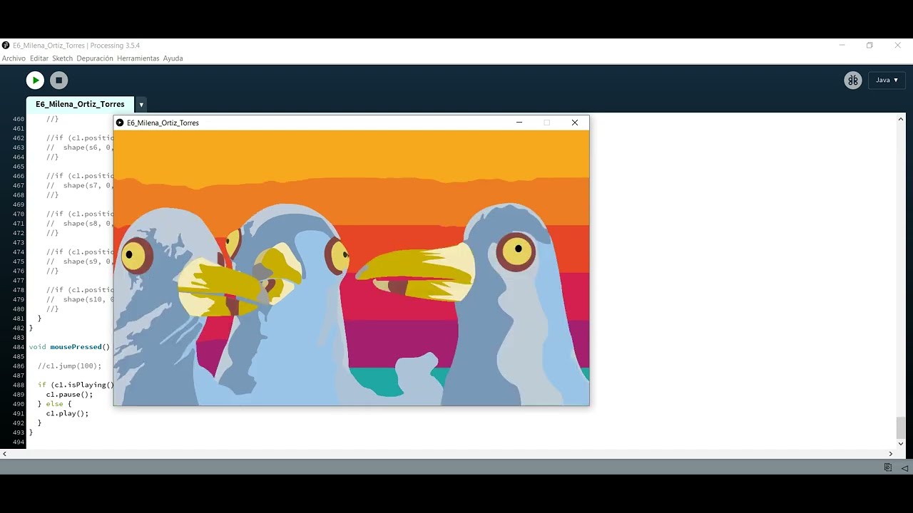 Sound exercise made in processing - YouTube