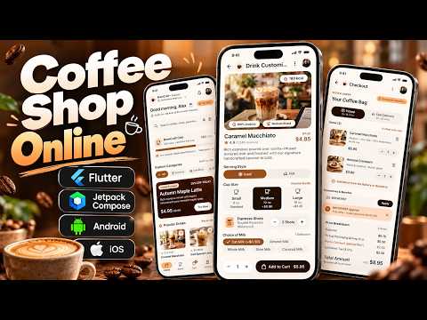 Coffee Ordering in Flutter  & Jetpack Compose
