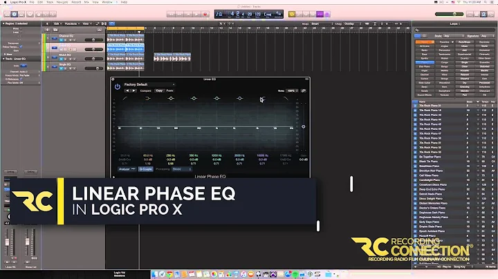 Recording Connection - Equalizers in Logic Pro X