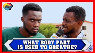 What Part of the Body is used to Breathe? | Street Quiz | Funny Videos | Funny African Videos |