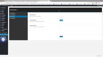 ND Shortcodes - Import Export