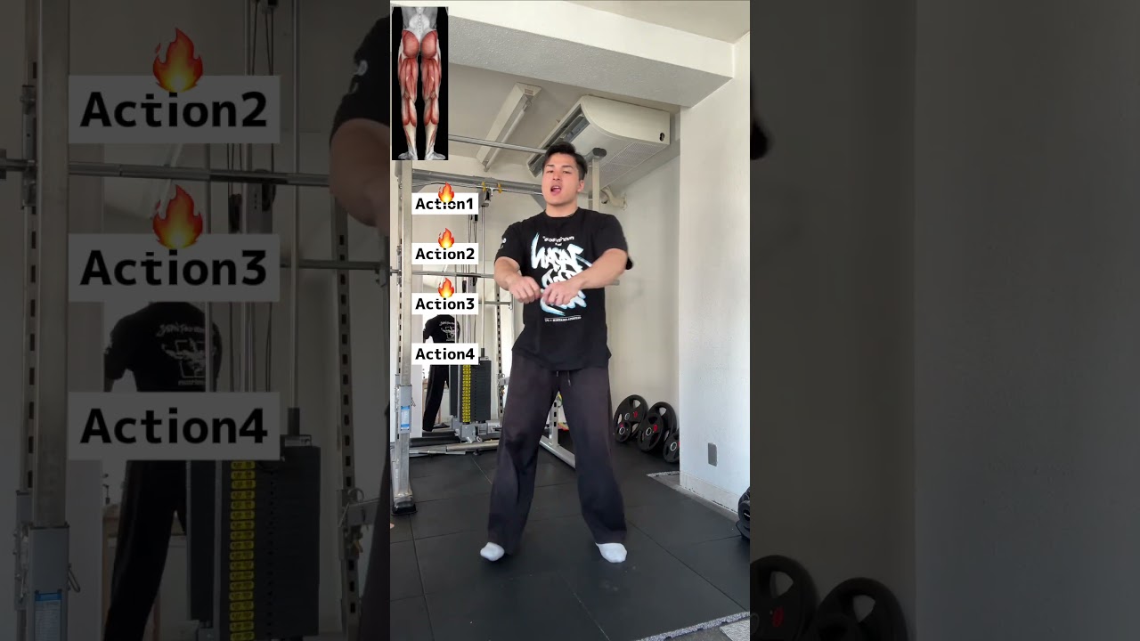 簡単な動きで脚を引き締めるトレーニングTraining to tighten your legs with simple movements #training #exercise