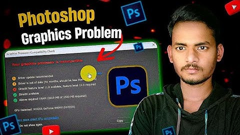 Photoshop GPU Error Fix 🔧 | Graphics Processor Incompatible Problem Solve 2025
