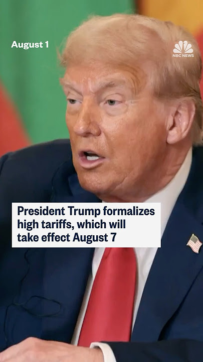 Trump formalizes high tariffs
