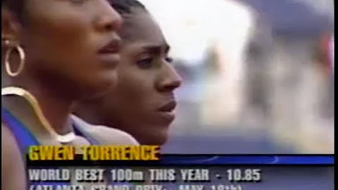 Gwen  Torrence  vs  Inger  Miller  100m  II  Semi ...