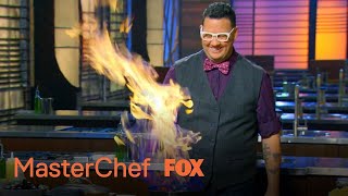 The Judges Demonstrate How To Flambe | Season 6 Ep. 13 | MASTERCHEF