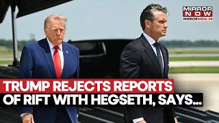 Trump Rejects Reports Of Rift With Hegseth Over Weapons Depletion Amid Iran War, Says... | Watch