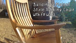 Sam Maloof Inspired Rocking Chair with Cheap Wood (about 120 days in 30 minutes video)