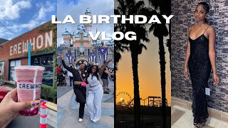 LA VLOG! Bday festivities, Shopping, Santa Monica, Disneyland, In & Out Burger, The Dunes, & more!!