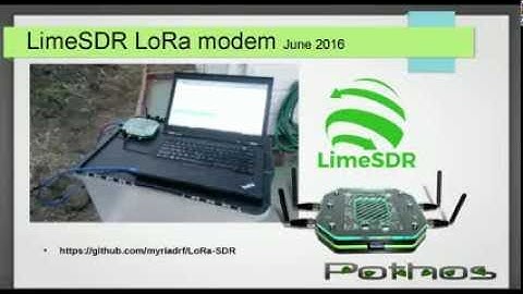 LoRa modem demo with LimeSDR