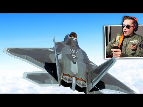 FLYING THE F-22 RAPTOR (WORLD'S BEST FIGHTER JET) - Microsoft Flight Simulator Top Gun