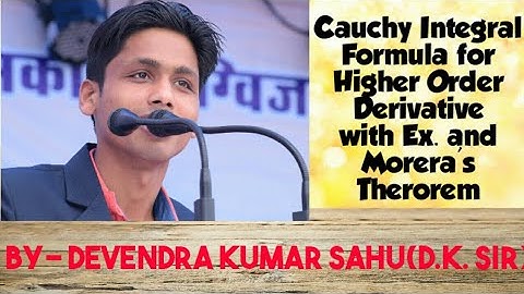 Complex Integration-8(Cauchy Integral Formula for Higher Order Derivative with Ex./Morera