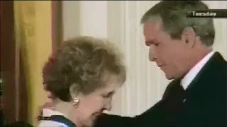 Nancy Reagan Awarded the Presidential Medal of Freedom