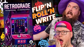 Rollin Space Invaders! - Retrograde Board Game Teach and Play!