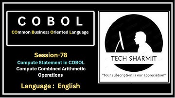 COMPUTE Statement in COBOL - Compute for Combined Arithmetic Operations  (Session-78) | Cobol |