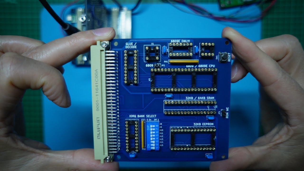 Minimalist Europe Card Bus (MECB) - 6809 or 6809E CPU Card - v2.2