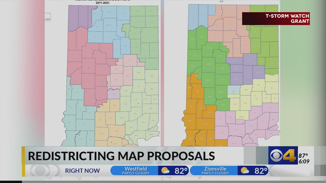 Indiana House Republicans release proposed maps for congressional, state House districts - YouTube