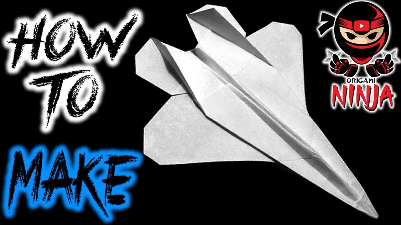 How To Fold: Paper F-22 Raptor Airplane