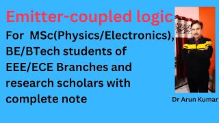 Emitter-coupled logic (ECL) @ Arun’s Physics Portal