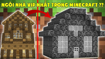 NẾU NOOB SỞ HỮU NGÔI NHÀ VIP NHẤT TRONG MINECRAFT ** NOOB CỨU  DÂN LÀNG KHỎI THỦY QUÁI SÓNG THẦN ??