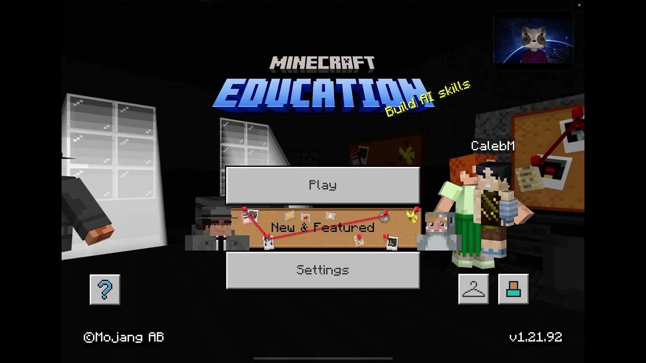 Minecraft education now play